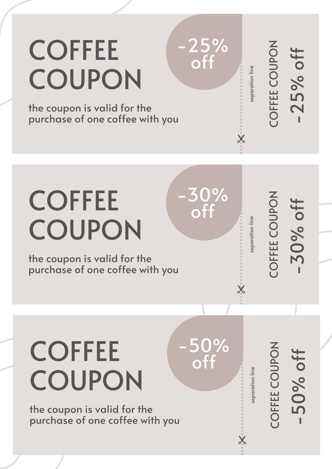 Customize 40+ Coffee Coupon Templates Online - Canva within Free Coffee Coupons Printable