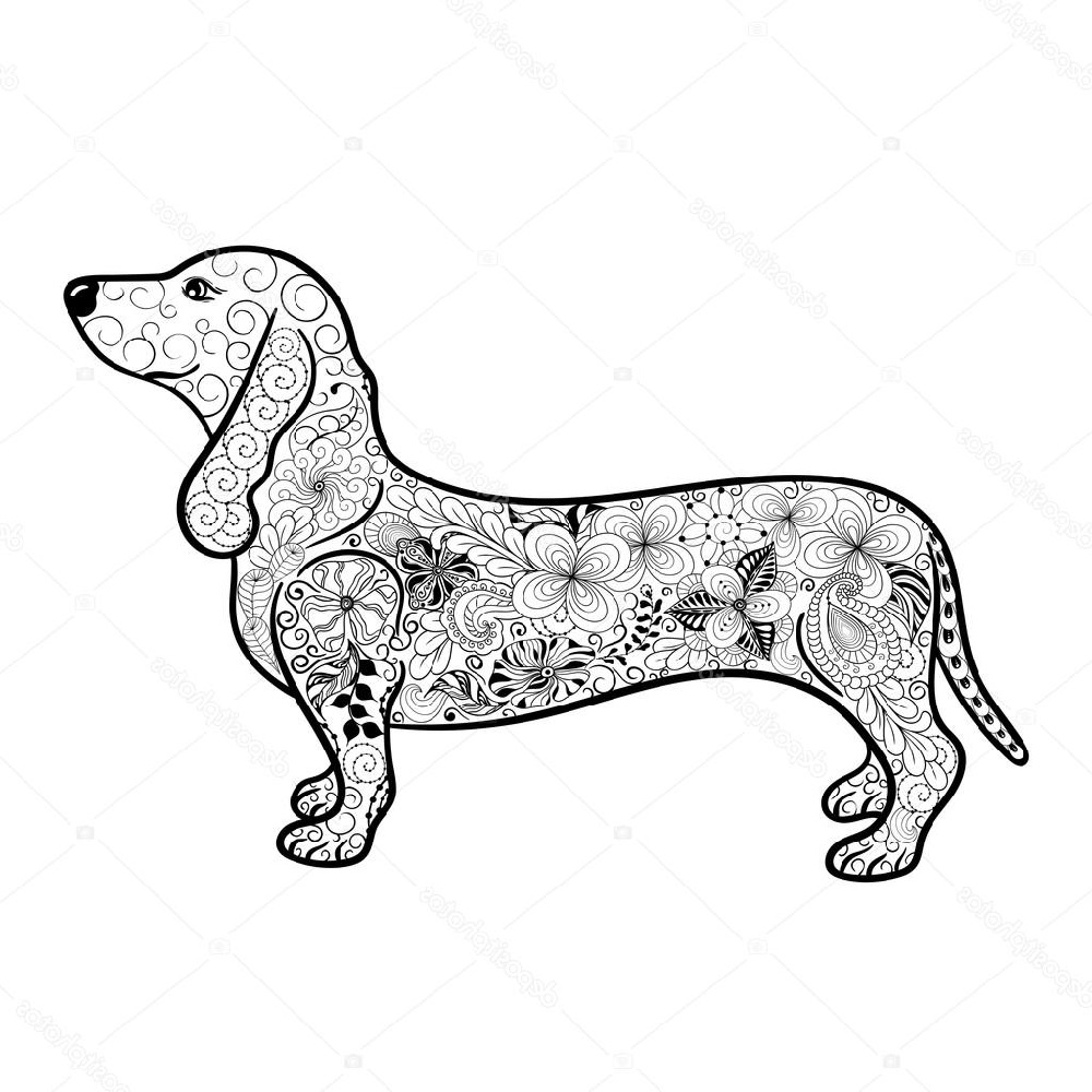 Dachshund Coloring Pages For Adults | Dog Coloring Book, Dog throughout Free Printable Dachshund Coloring Pages