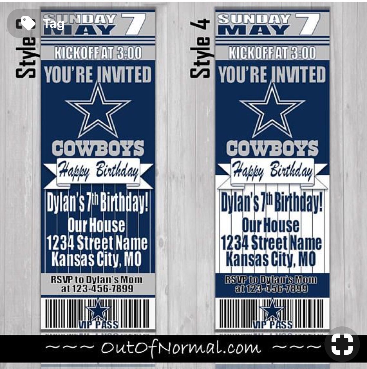 Dallas Cowboys Birthday Ticket Style Invite Custom throughout Free Printable Dallas Cowboys Birthday Invitations