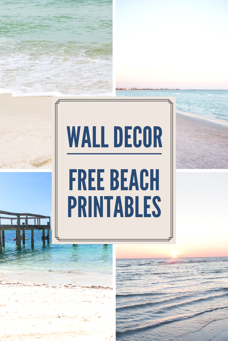 Decorating With Beach Photos - Free Printable Beach Wall Art for Free Coastal Printables