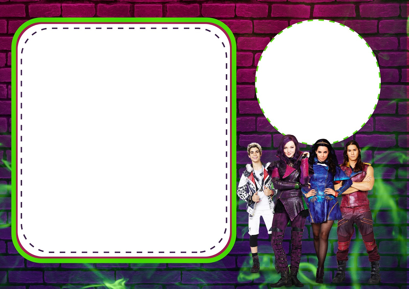 Descendants Party: Free Printable Invitations. - Oh My Fiesta! In throughout Free Printable Descendants Invitations