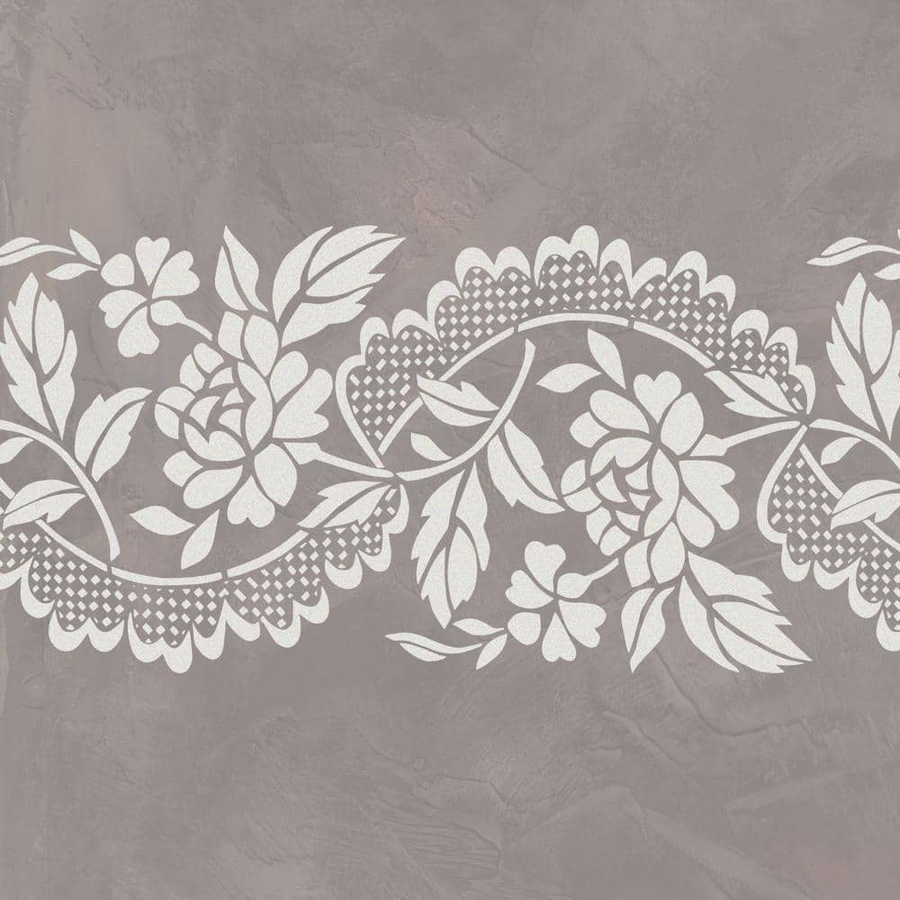 Designer Stencils Roses And Lace Wall Stenciljeff Raum Jr31 inside Free Printable Lace Stencil