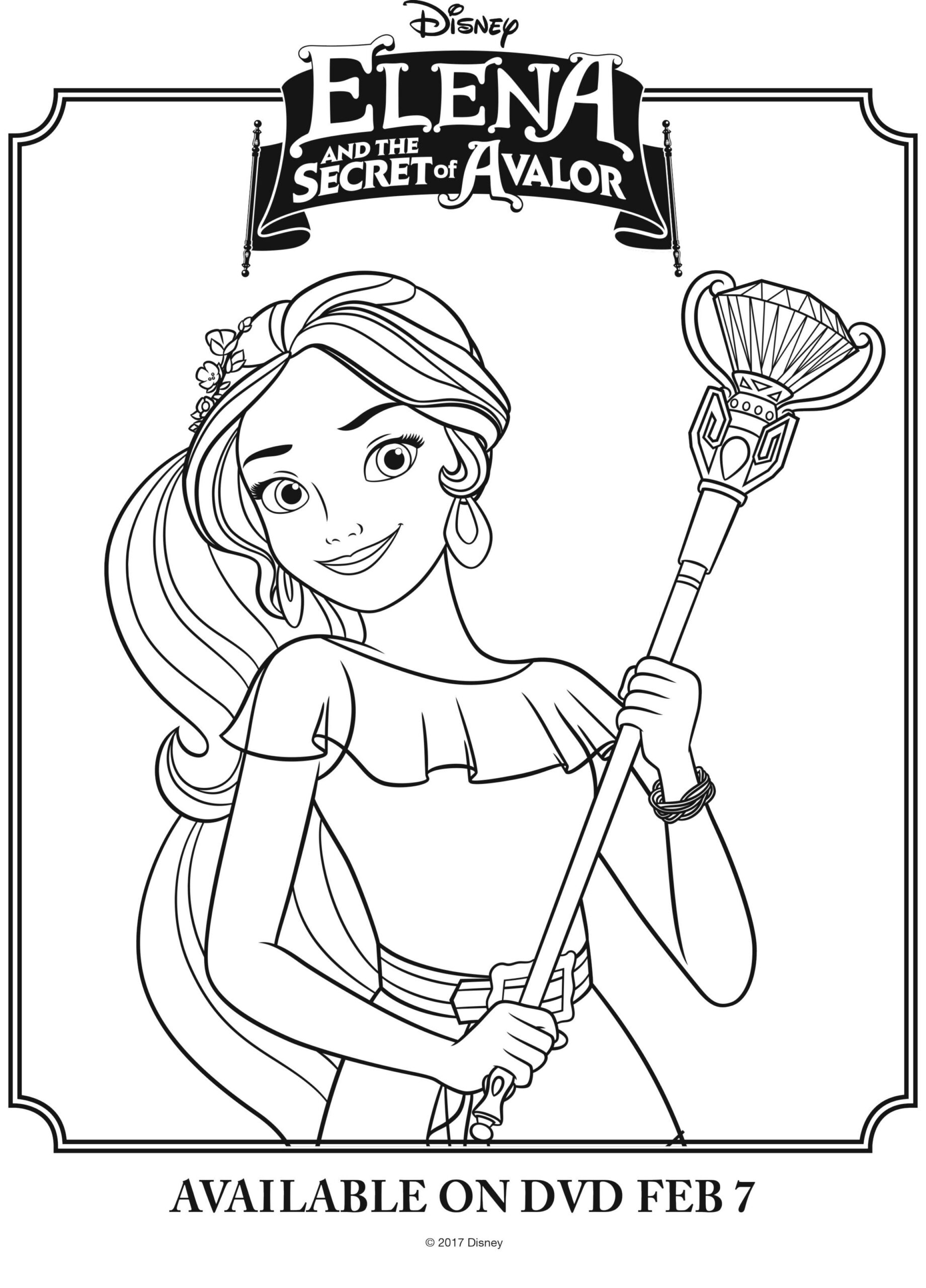 Disney Elena Of Avalor Free Printable Coloring Page | Princess pertaining to Elena Of Avalor Free Printables