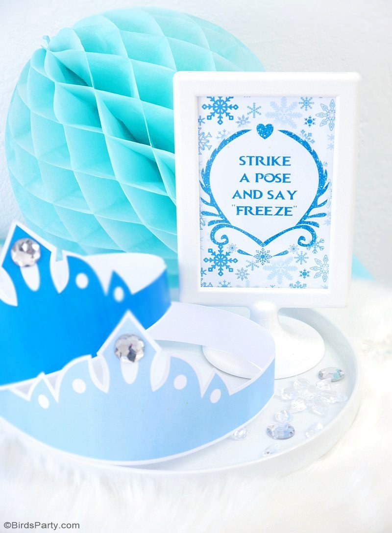 Diy Frozen Inspired Party Photo Booth - Party Ideas | Party within Free Printable Frozen Photo Booth Props