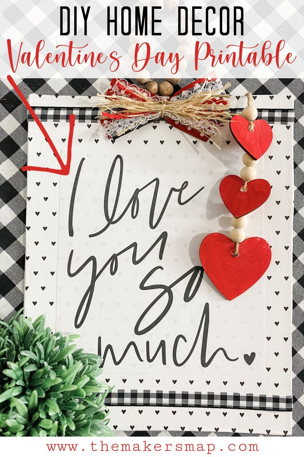 Diy Home Decor With Free Valentine'S Day Printable with regard to Free Printable Valentine'S Day Decorations