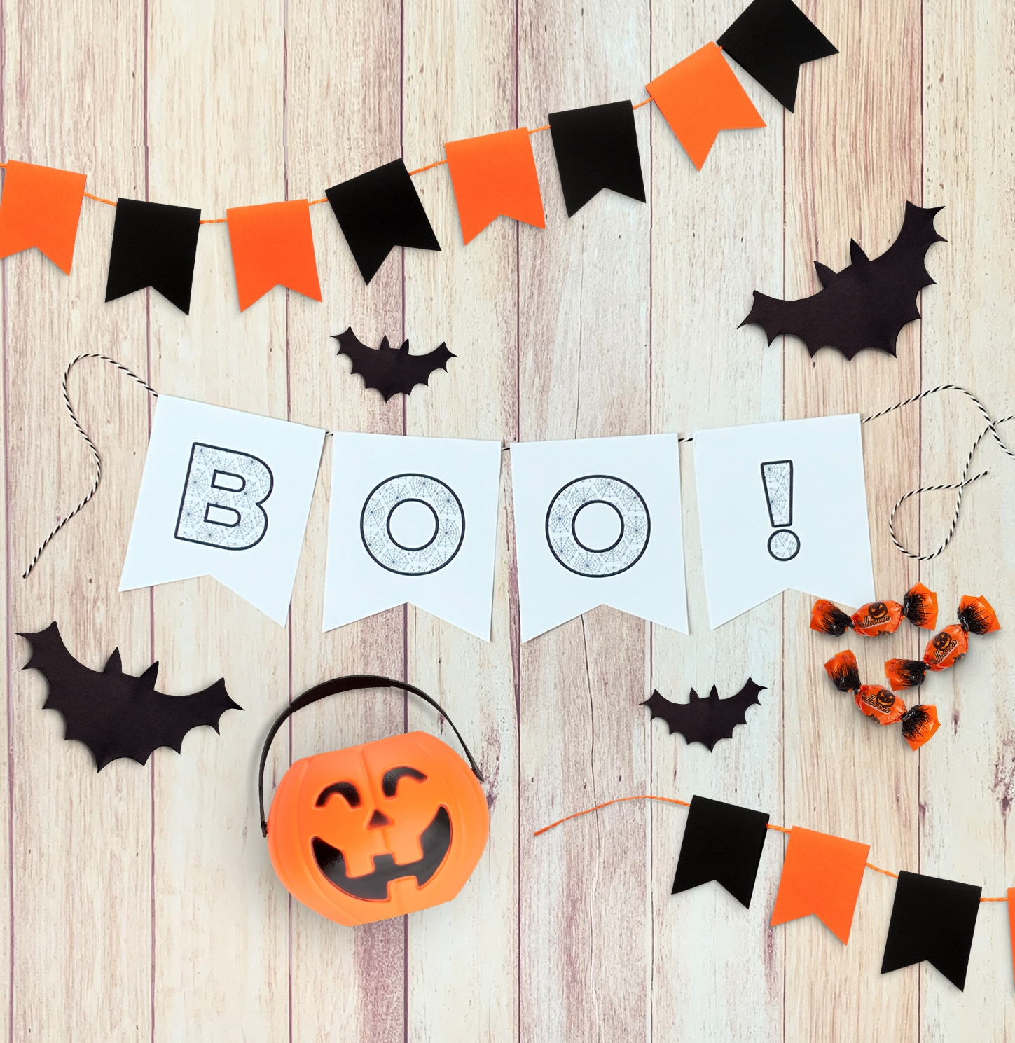 Diy Printable Halloween Banner - Pineapple Paper Co. intended for Free Printable Halloween Banner