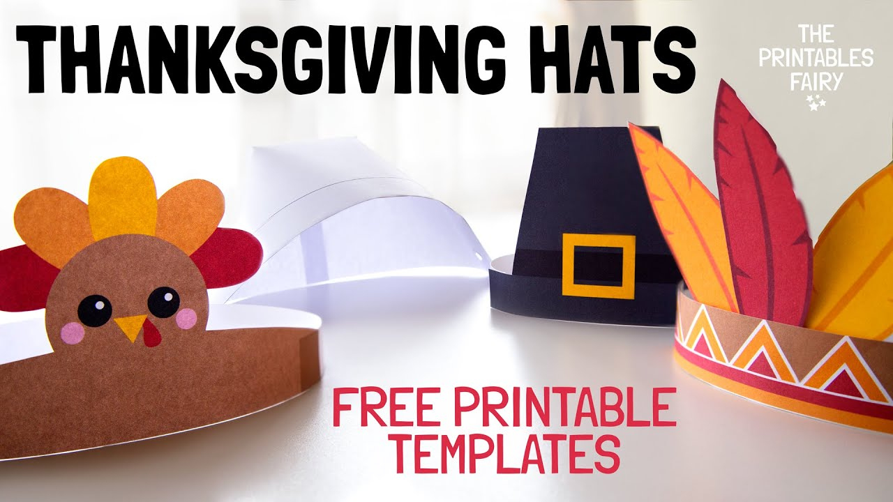 Diy Thanksgiving Hats For Kids - The Printables Fairy within Free Printable Pilgrim Hat Pattern