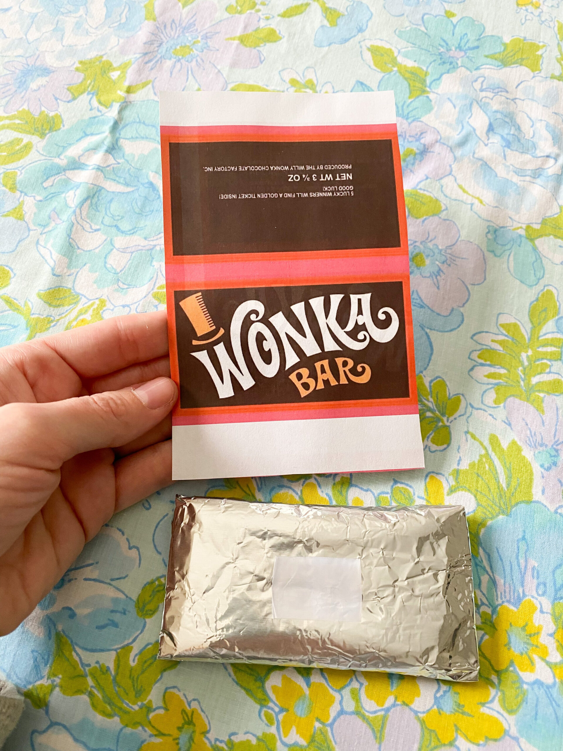 Diy Wonka Bar Craft + Free Printable — Emily Retro - Vintage And in Free Printable Wonka Bar Wrapper Template