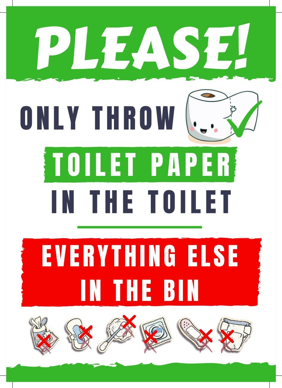 Do Not Flush Sign - Free Printable For Your Airbnb | Printable intended for Free Printable Do Not Flush Signs