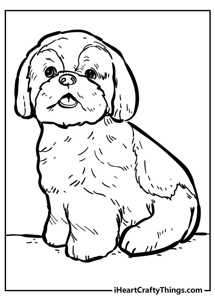 Dog Coloring Pages (100% Free Printables) intended for Colouring Pages Dogs Free Printable