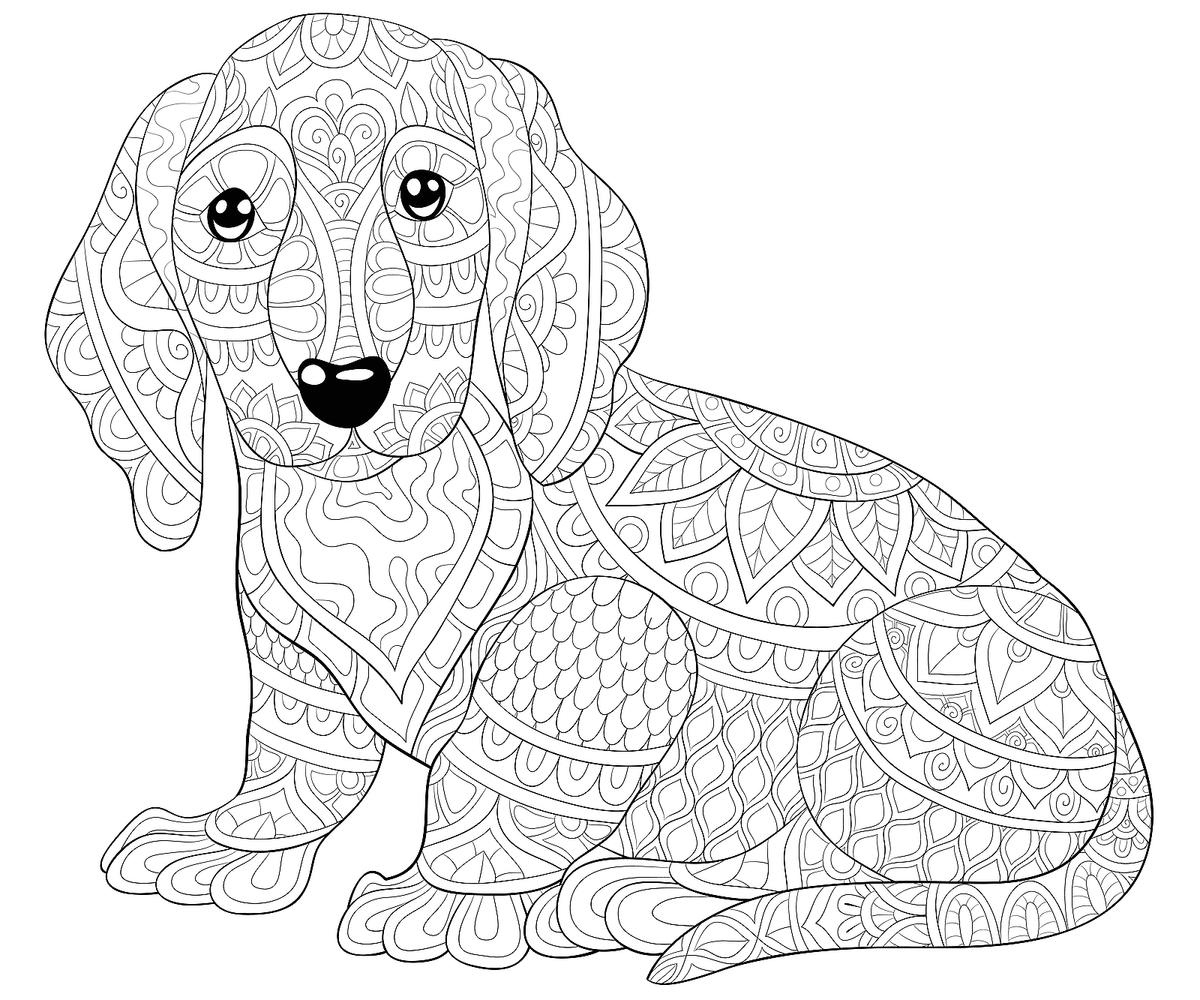 Dog Coloring Pages: Free Printable Coloring Pages Of Dogs For Dog for Colouring Pages Dogs Free Printable