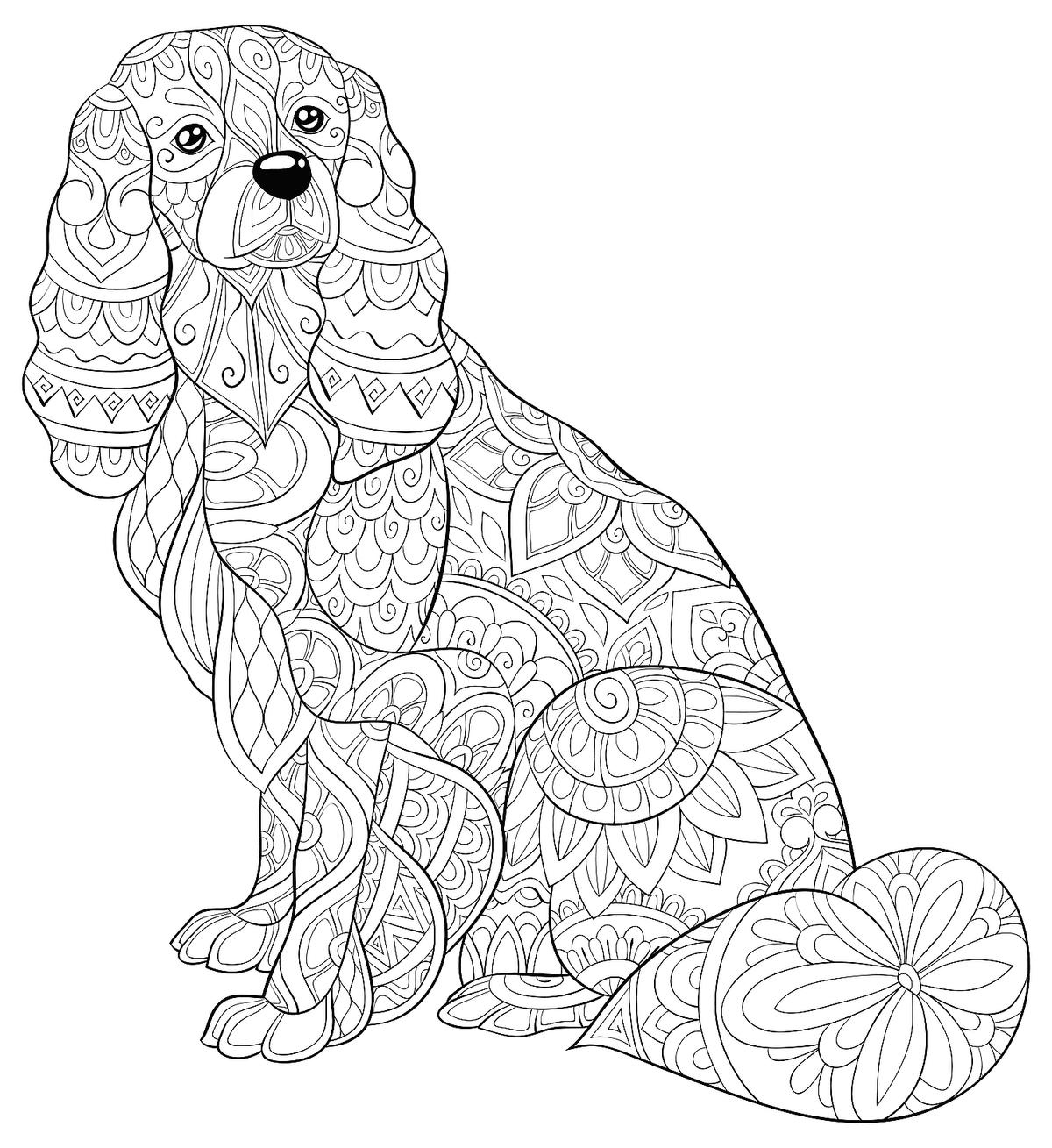 Dog Coloring Pages: Free Printable Coloring Pages Of Dogs For Dog in Colouring Pages Dogs Free Printable