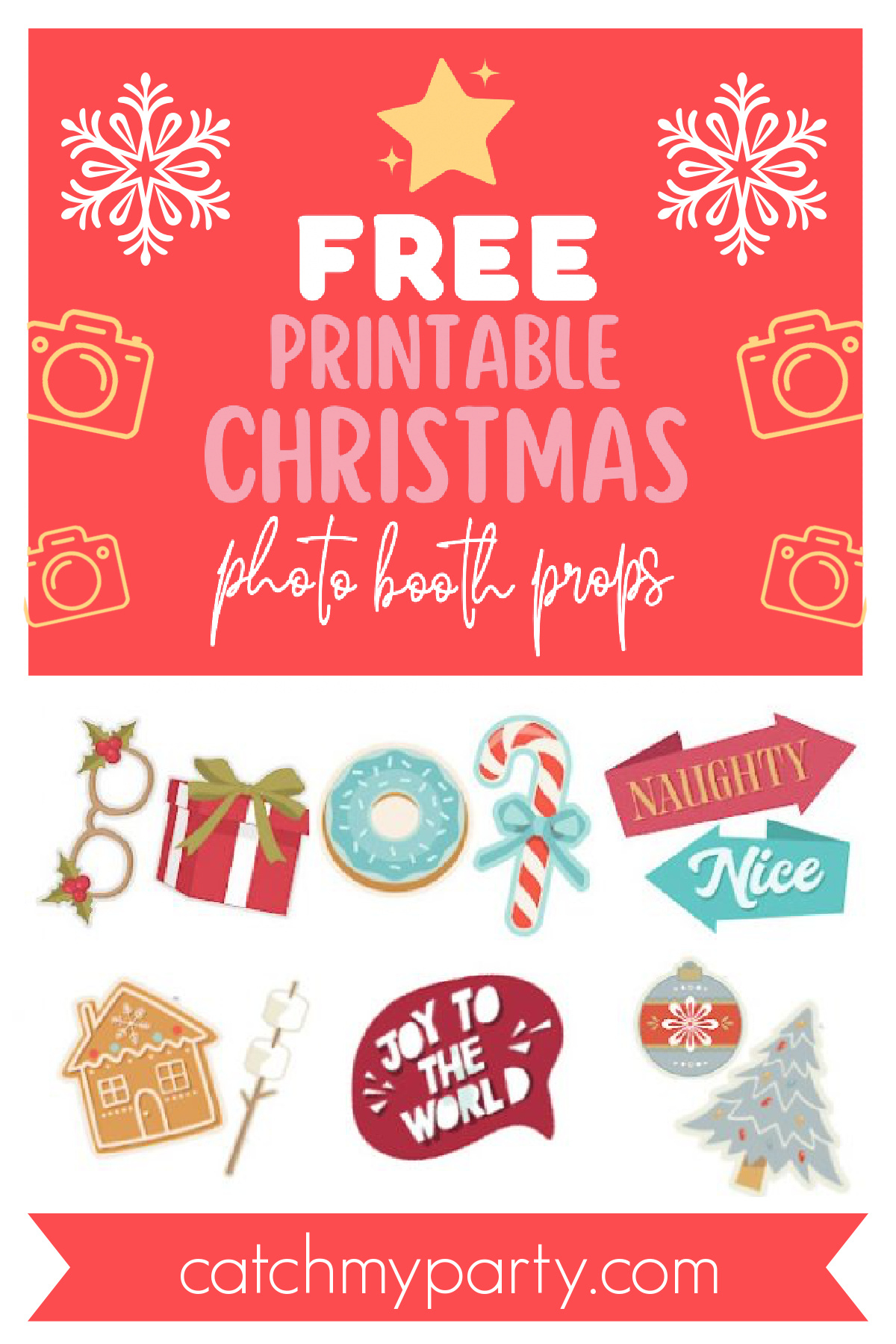 Download All Our 65 Fun Free Printable Christmas Photo Booth Props regarding Free Printable Christmas Props