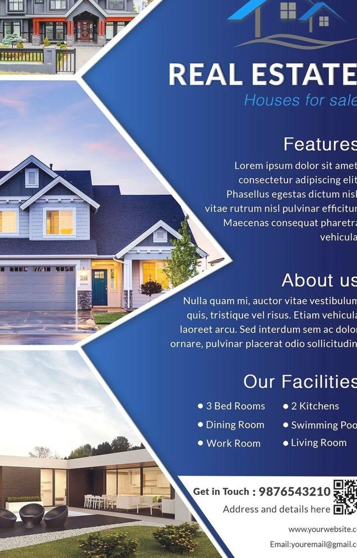 Download Free House For Sale Real Estate Flyer Design Templates throughout Free Printable Real Estate Flyer Templates