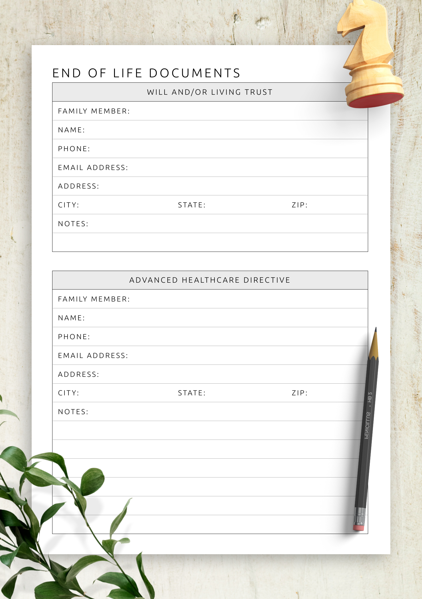 Download Printable End Of Life Documents Pdf for Free Printable Documents