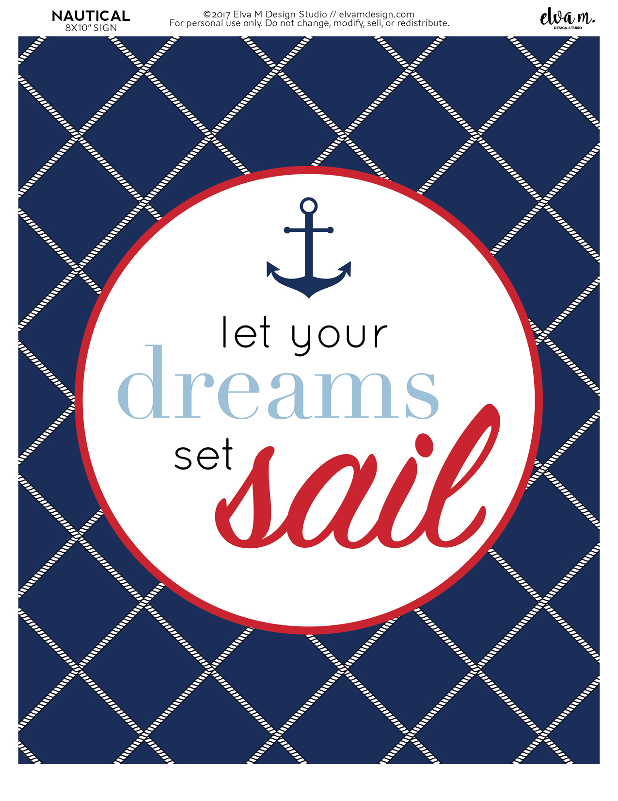 Download These Free Nautical Birthday And Baby Shower Printables in Free Nautical Printables
