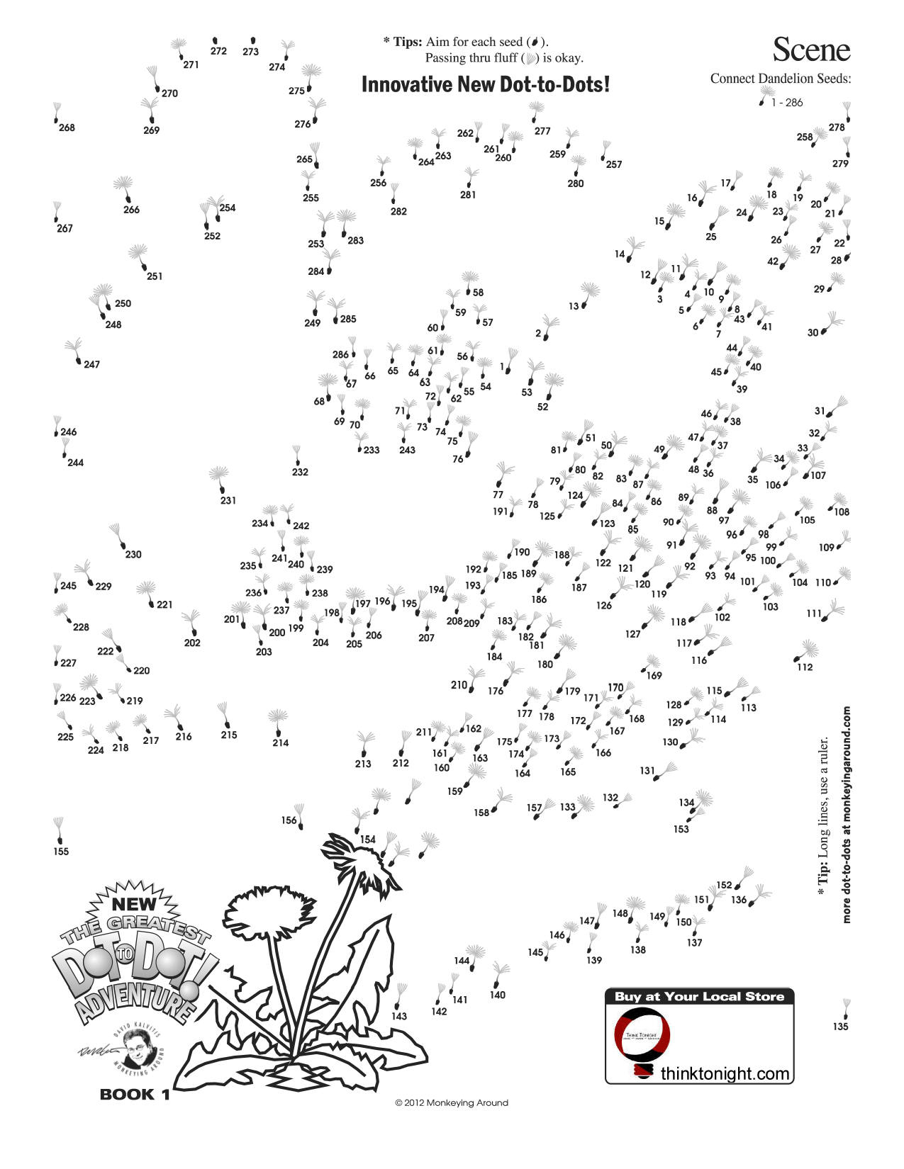 Downloadable Dot-To-Dot Puzzles for Free Printable Dot To Dot Puzzles