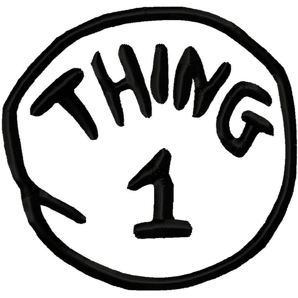 Dr. Seuss Thing 1 Logo Coloring Page throughout Thing 1 And Thing 2 Free Printable Template