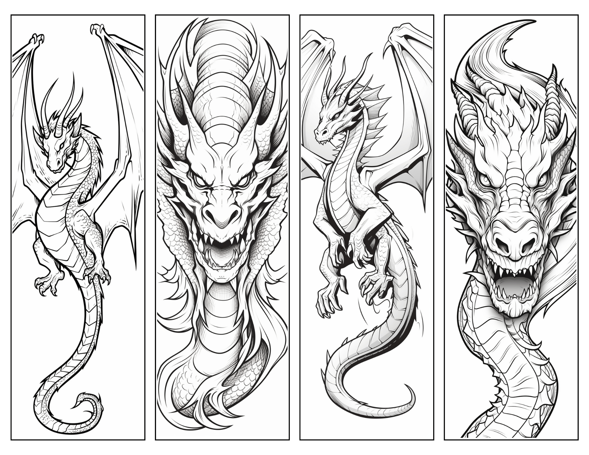 Dragon Bookmark: Free Printable Bookmarks For Your Book | Skip To in Free Printable Dragon Bookmarks