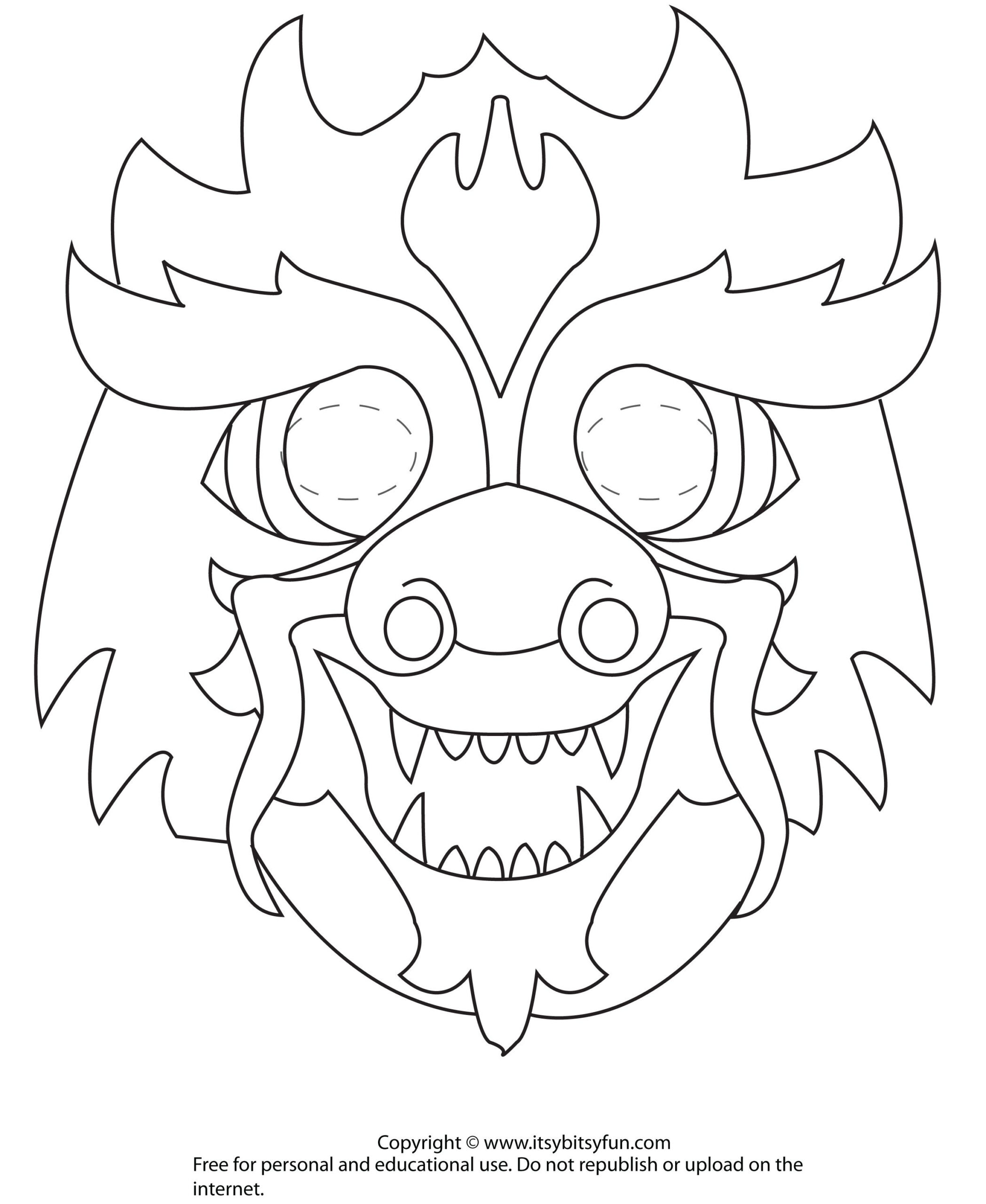 Dragon Mask To Color | Chinese New Year Dragon, Chinese New Year regarding Dragon Mask Printable Free