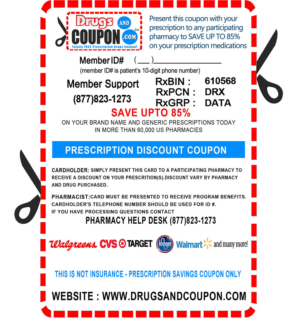 Drugs And Coupon Pharmacy Discount Card | Bring The Coupon F… | Flickr with Free Printable Prescription Coupons