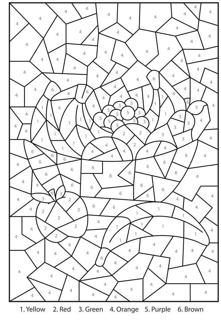 ≧◡≦) Colorear Por Numeros | Coloring Pages, Coloring Books regarding Free Printable Paint By Number Coloring Pages