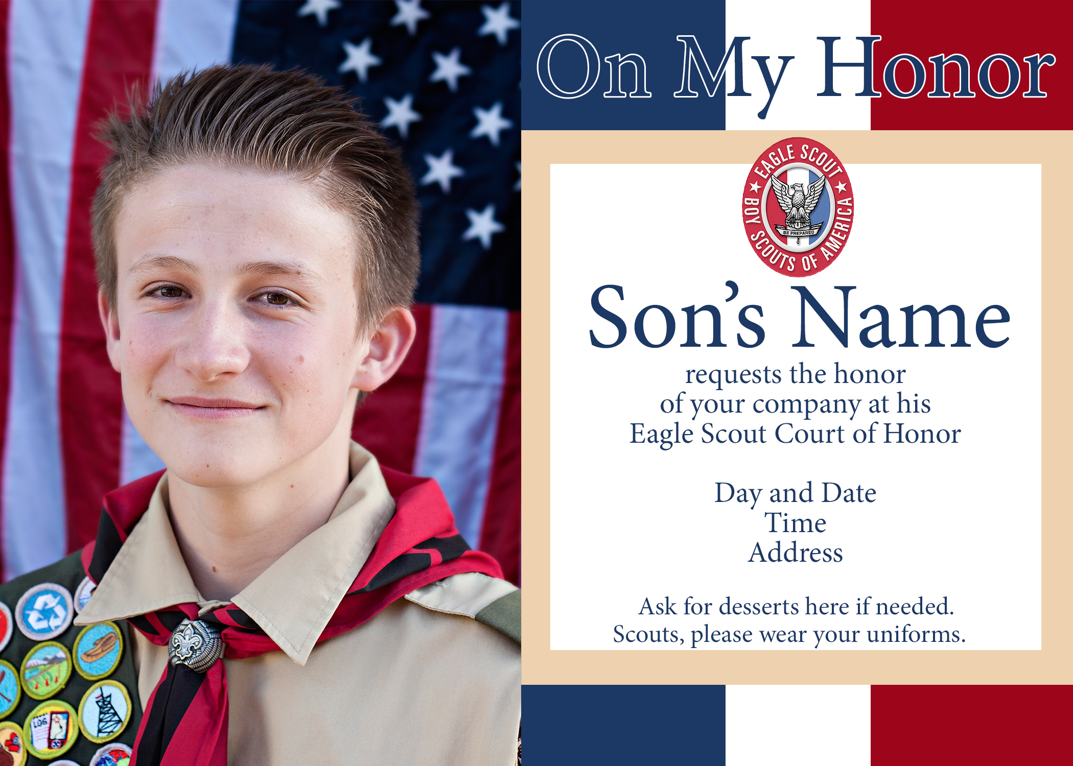 Eagle Scout Court Of Honor Ideas And Free Printables with regard to Free Eagle Scout Printables