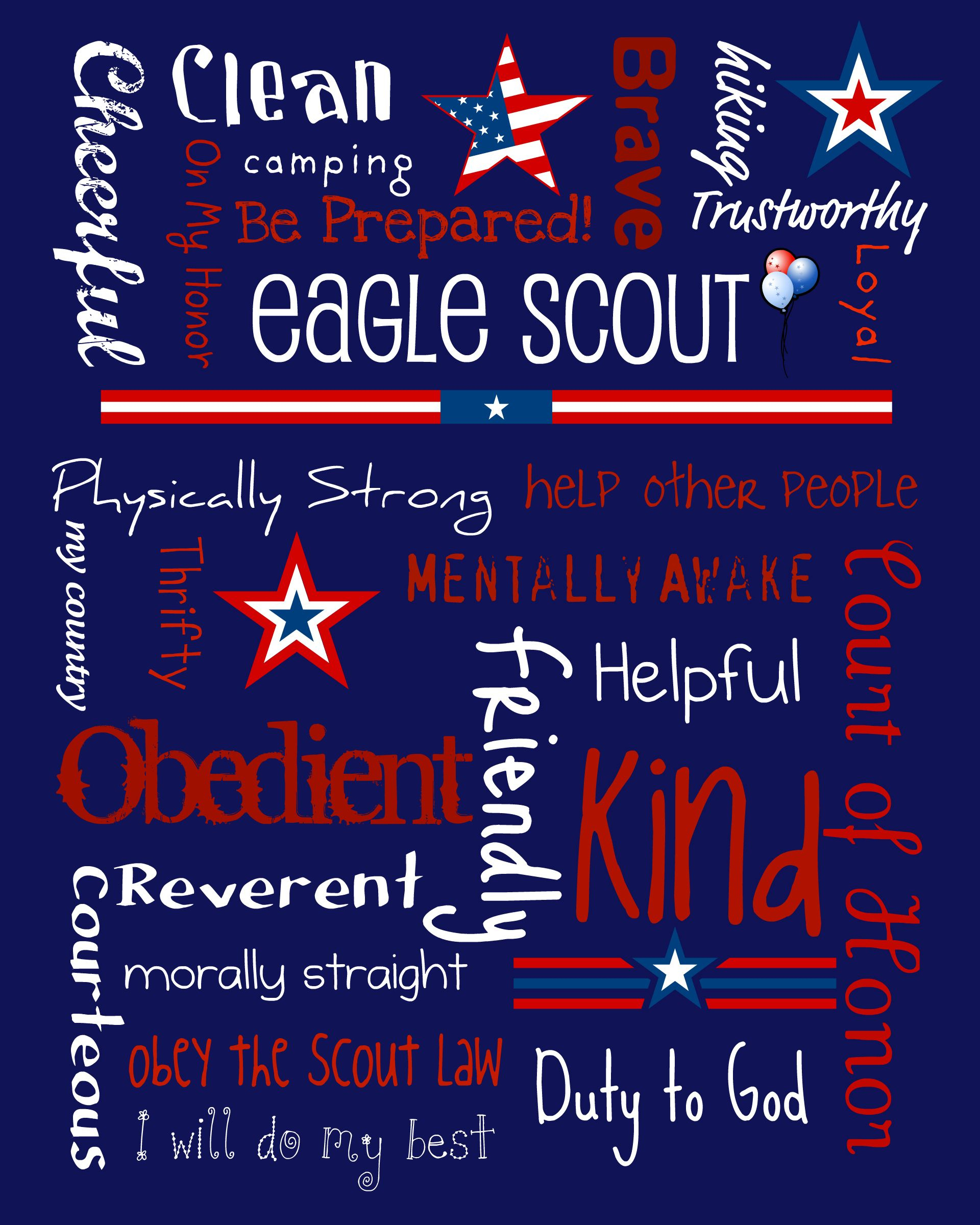 Eagle Scout Subway Art - Free Printable. I Couldn&amp;#039;T Find Subway intended for Free Eagle Scout Printables