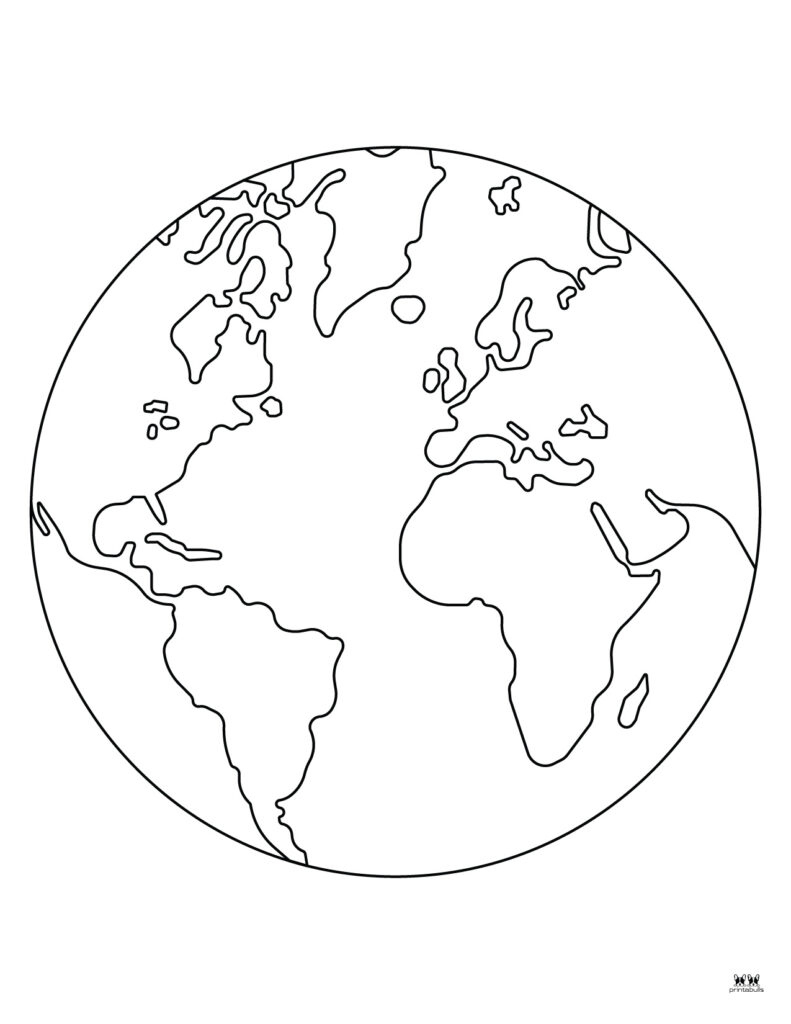 Earth Coloring Pages - 25 Free Pages | Printabulls with Earth Coloring Pages Free Printable