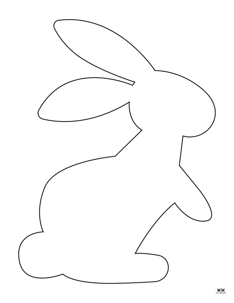 Easter Bunny Templates &amp; Outlines - 53 Free Pages | Printabulls with regard to Free Printable Rabbit Template