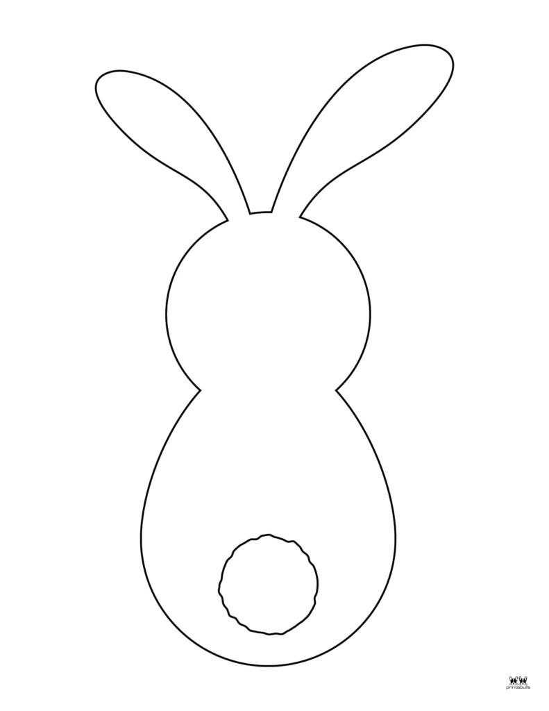 Easter Bunny Templates &amp;amp; Outlines - 53 Free Pages | Printabulls within Free Printable Rabbit Template