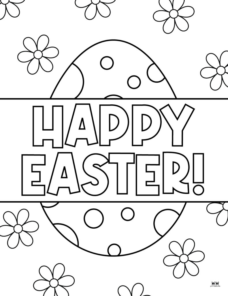 Easter Coloring Pages - 51 Free Printables | Printabulls intended for Easter Color Pages Free Printable