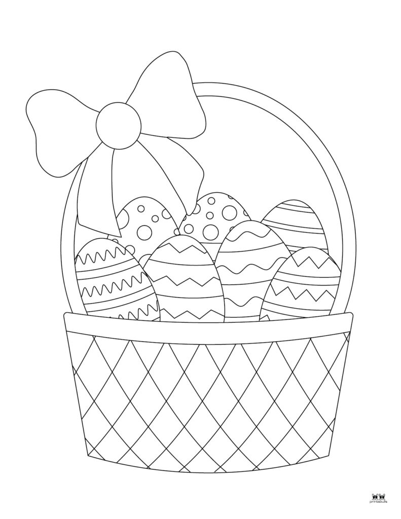 Easter Coloring Pages - 51 Free Printables | Printabulls regarding Free Printable Easter Basket Coloring Pages