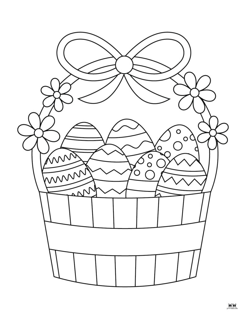 Easter Coloring Pages - 51 Free Printables | Printabulls with regard to Free Printable Coloring Pages Easter Basket