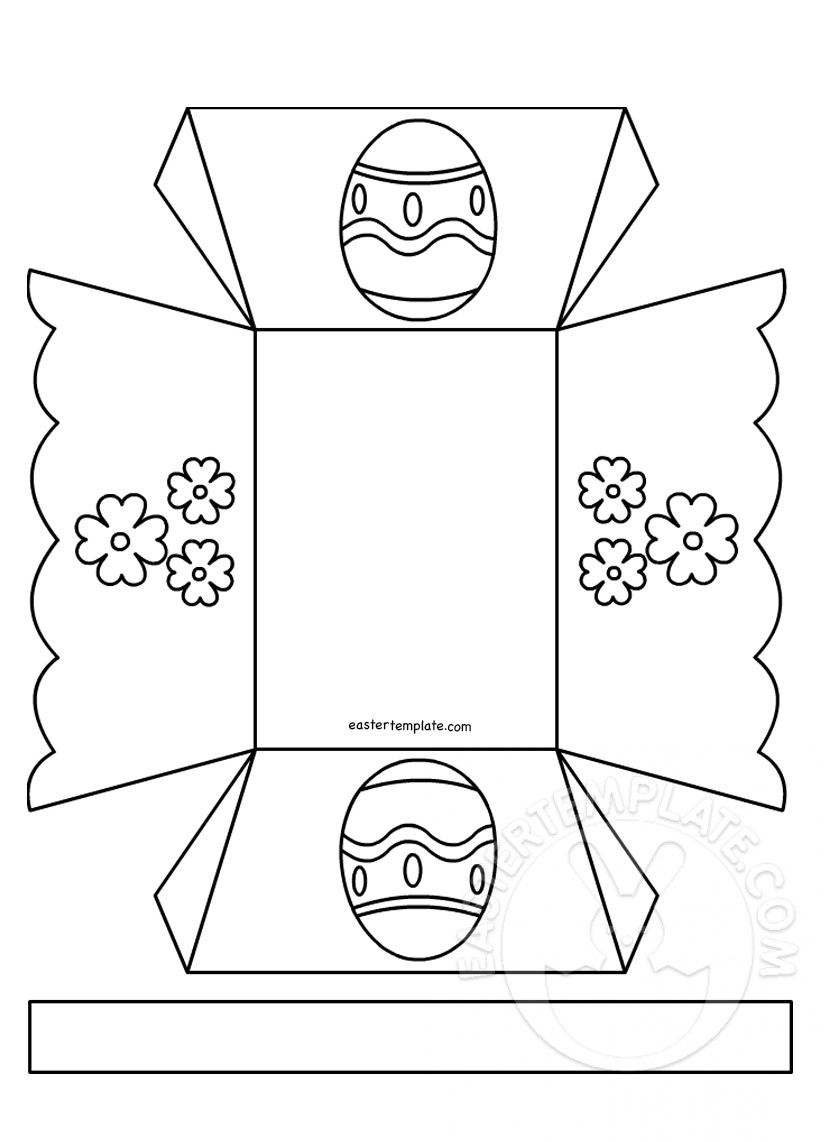 Easter Egg Basket Template - Easter Template intended for Free Printable Easter Egg Basket Templates