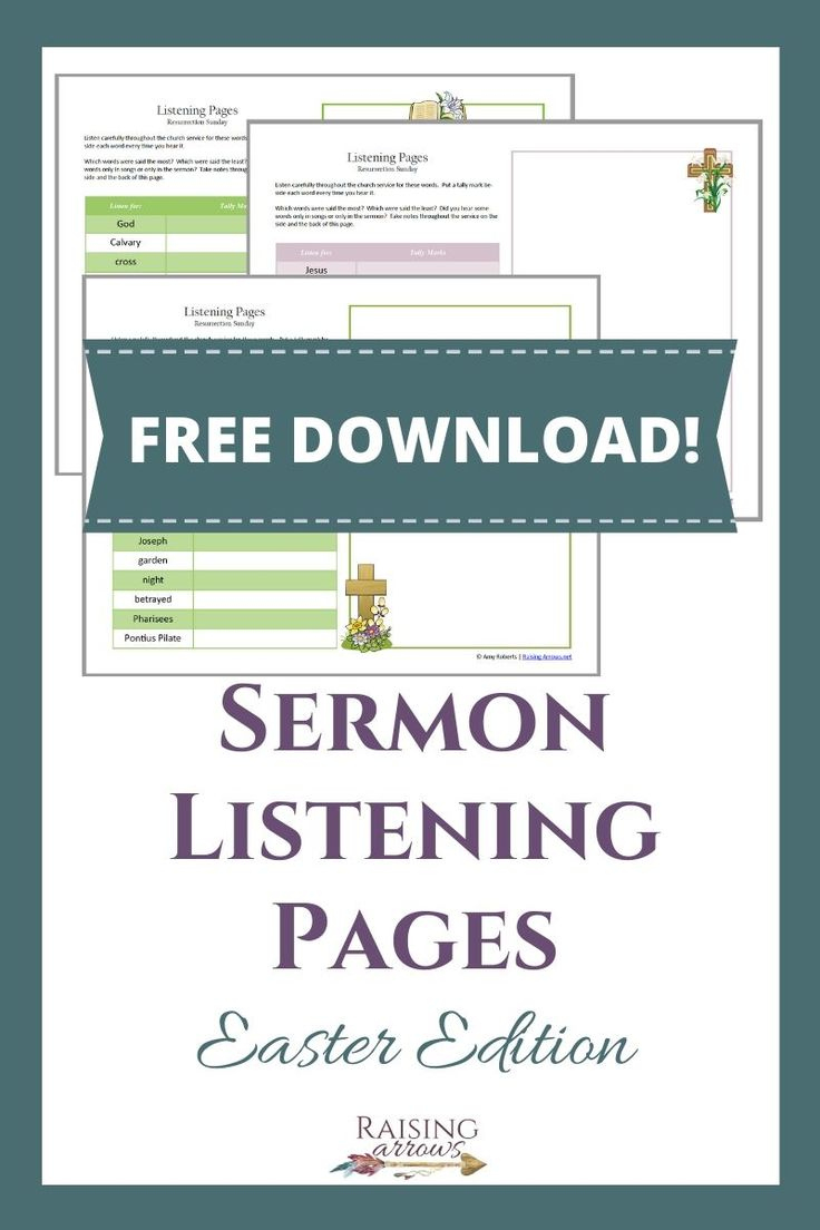 Easter Sermon Notes For Kids {Free Download!} | Sermon Notes within Free Printable Easter Sermons