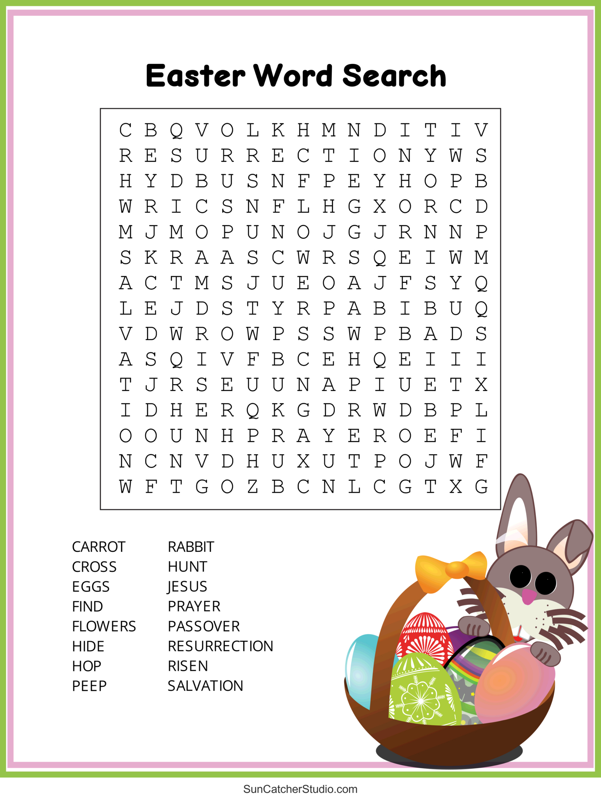 Easter Word Search (Free Printable Pdf Puzzles) – Diy Projects within Free Printable Easter Puzzles For Adults