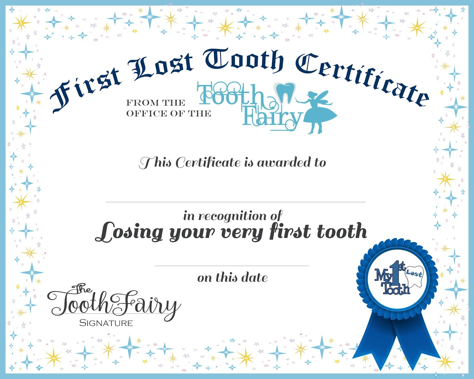 Easy “Tooth Fairy” Ideas &amp;amp; Tips For Parents / Free Printables regarding Free Printable First Lost Tooth Certificate