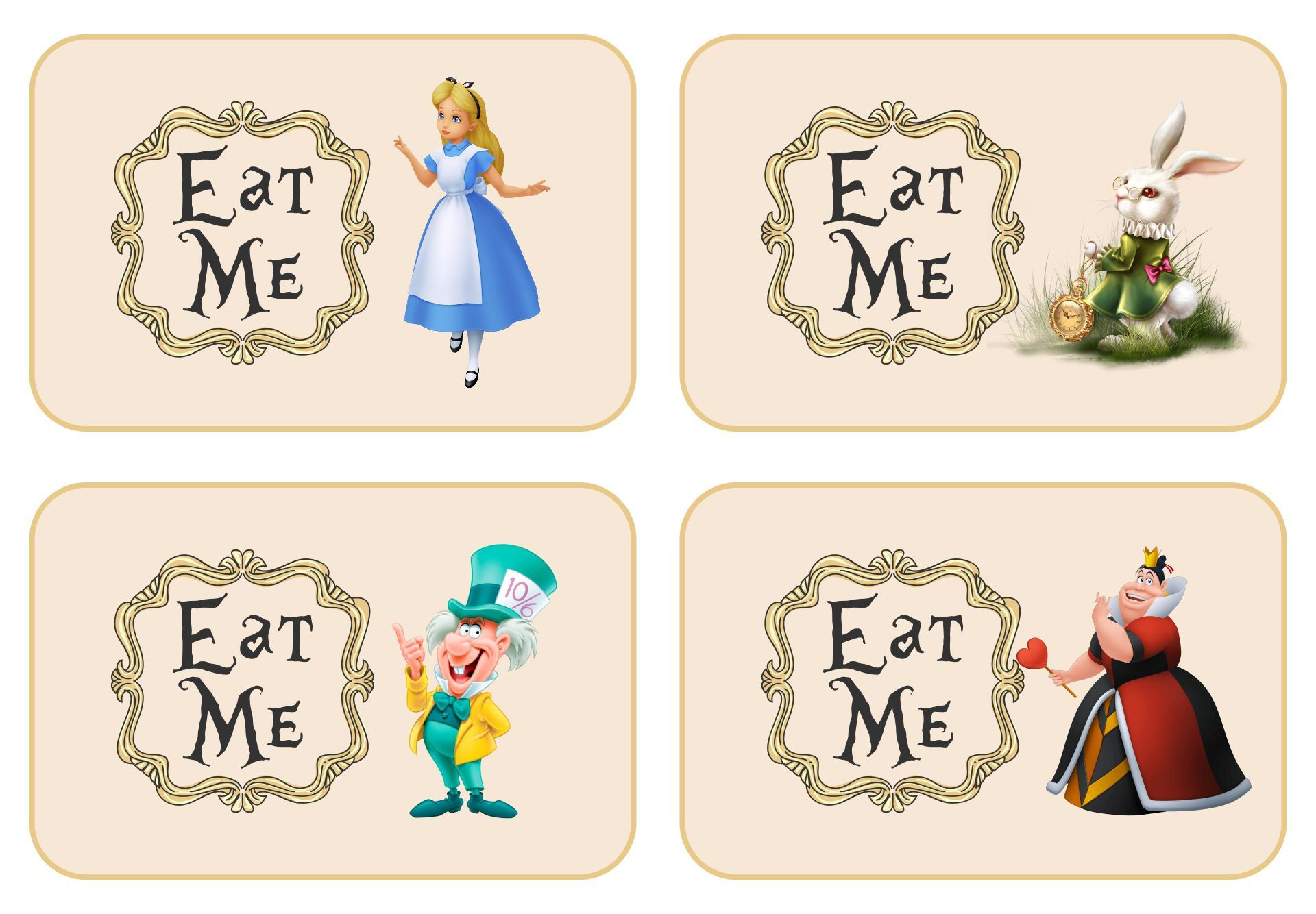 Eat Me Drink Me Templates - 13 Free Pdf Printables | Printablee pertaining to Free Printable Alice In Wonderland Eat Me Tags