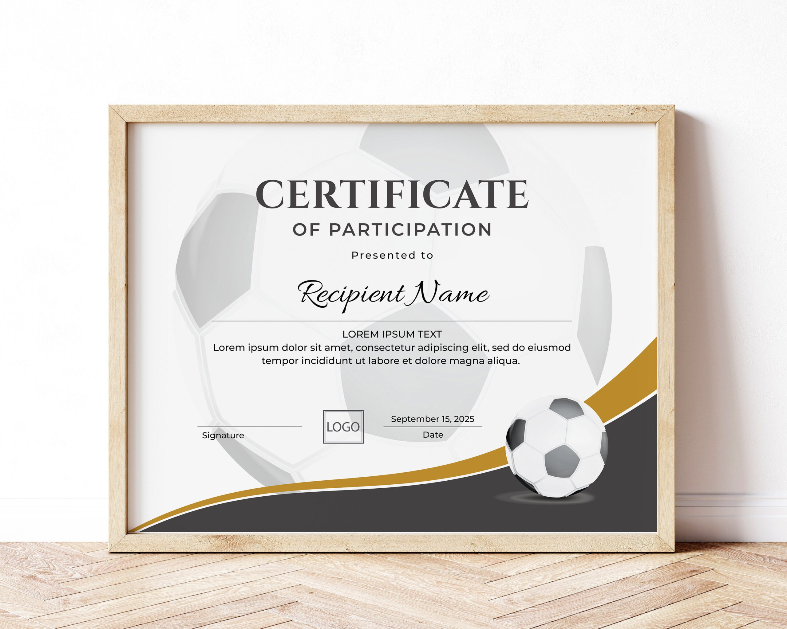 Editable Soccer Football Certificate Template, Sports Certificate with Free Printable Soccer Certificate Templates