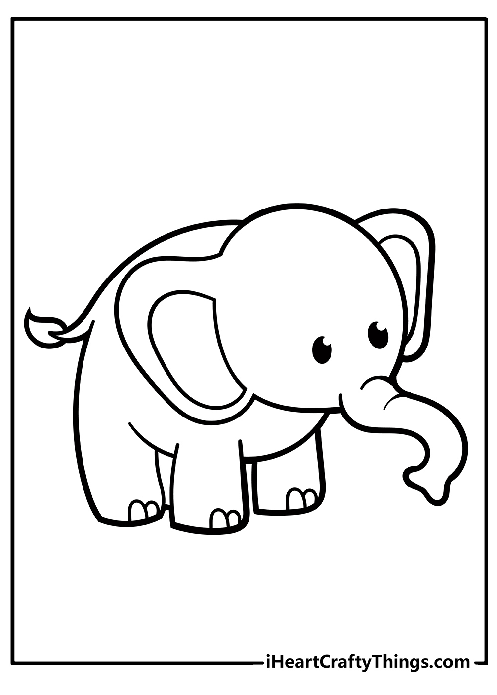 Elephant Coloring Pages (100% Free Printables) for Free Printable Elephant Pictures