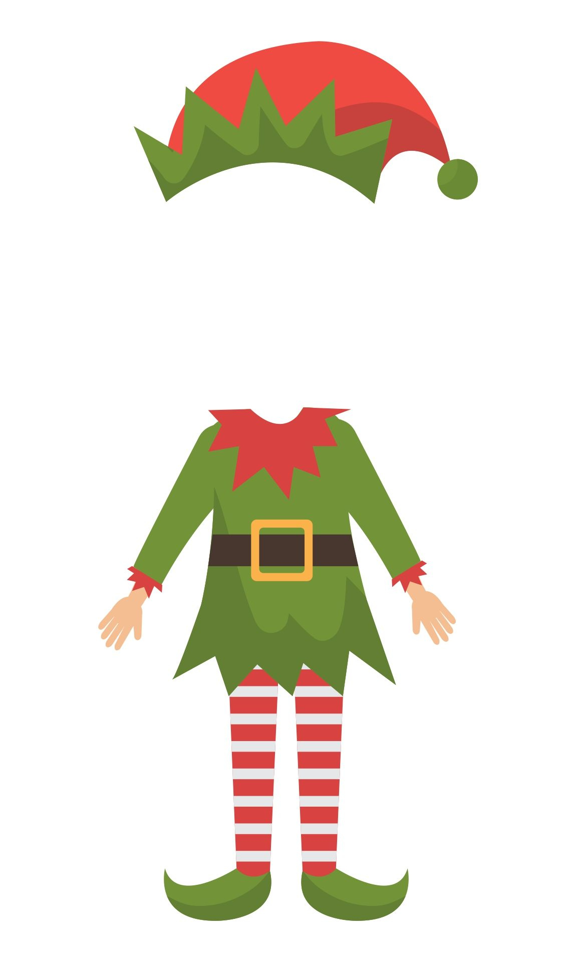 Elf Yourself Template | Office Christmas Decorations, Elf Crafts inside Free Printable Elf Pattern