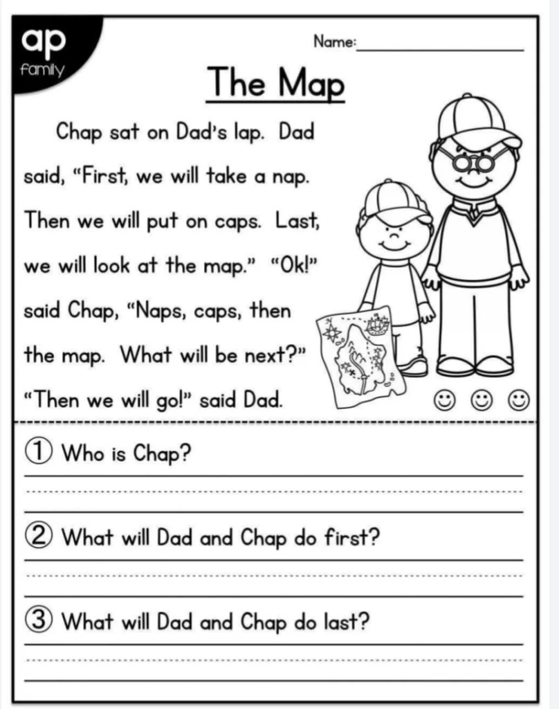 Engaging Kindergarten Comprehension Worksheets For Early Learning throughout Free Printable Reading Comprehension Worksheets for Kindergarten