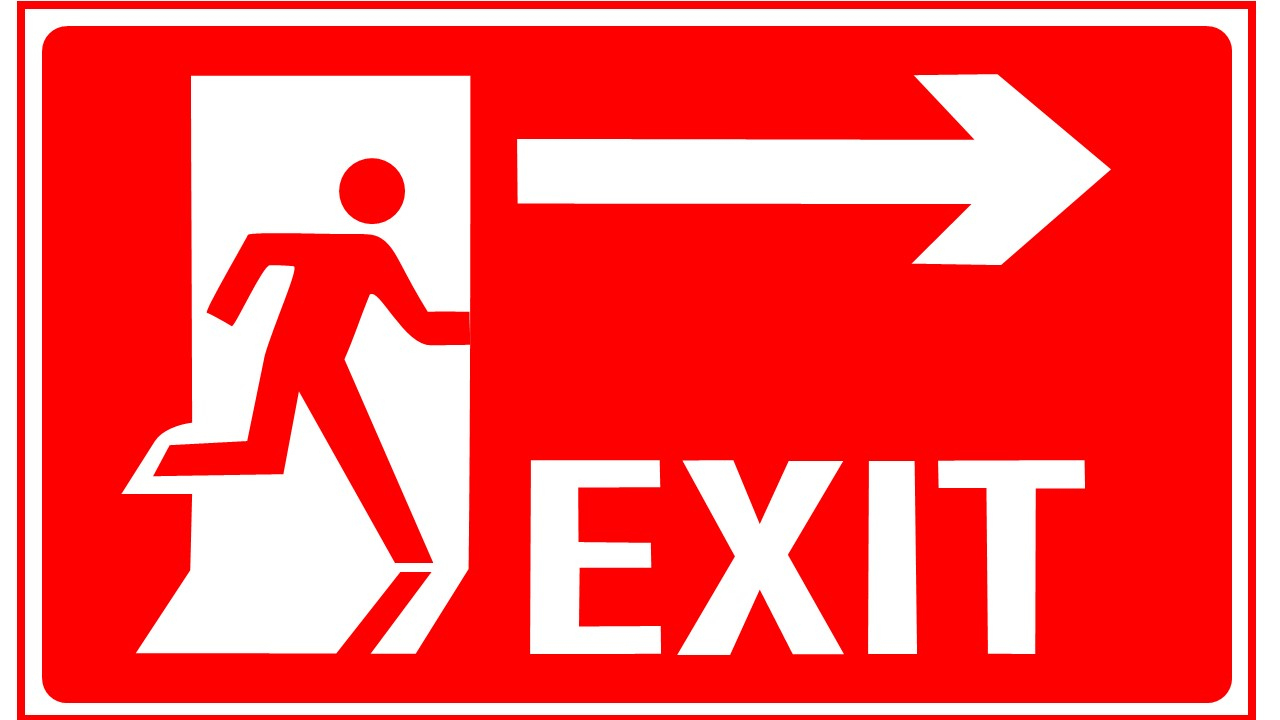 Exit Sign Powerpoint Template pertaining to Free Printable Exit Signs With Arrow