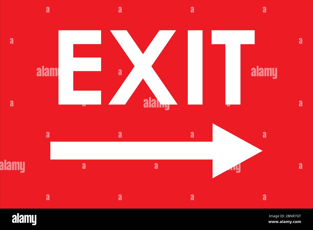 Exit Sign Right Arrow. Red Background. Warning Symbol Directional regarding Free Printable Exit Signs With Arrow