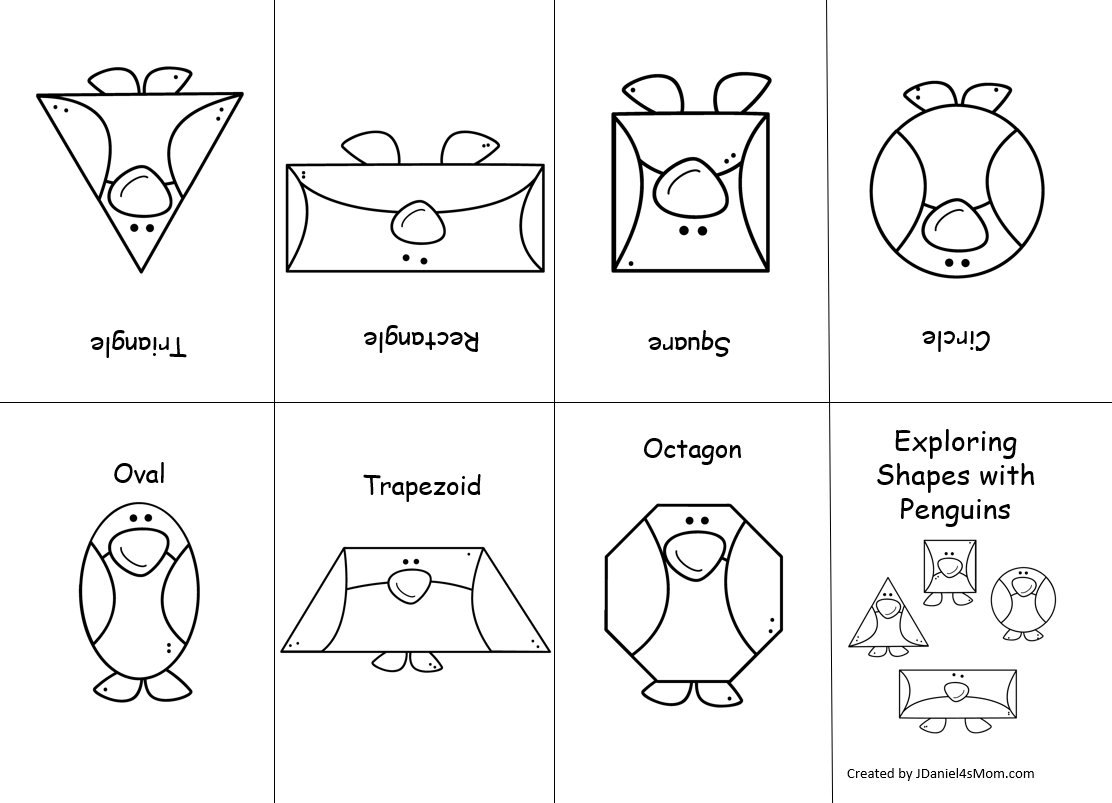 Exploring Colors And Shapes Mini Penguin Books - Jdaniel4S Mom inside Free Printable Penguin Books