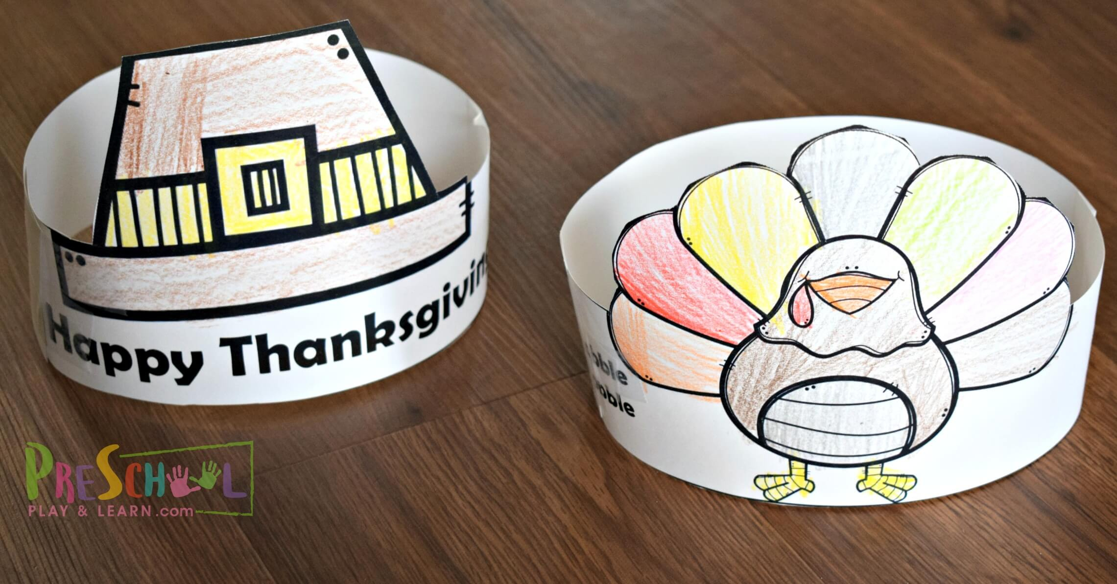 🦃 Thanksgiving Hats - Free Printable Craft For Kids regarding Free Printable Thanksgiving Hats