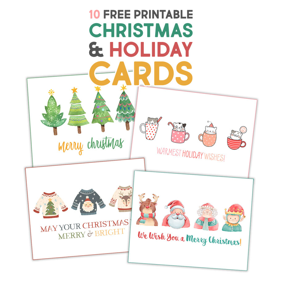 Fabulous Free Printable Christmas &amp;amp; Holiday Cards - The Cottage Market within Free Printable Holiday Cards