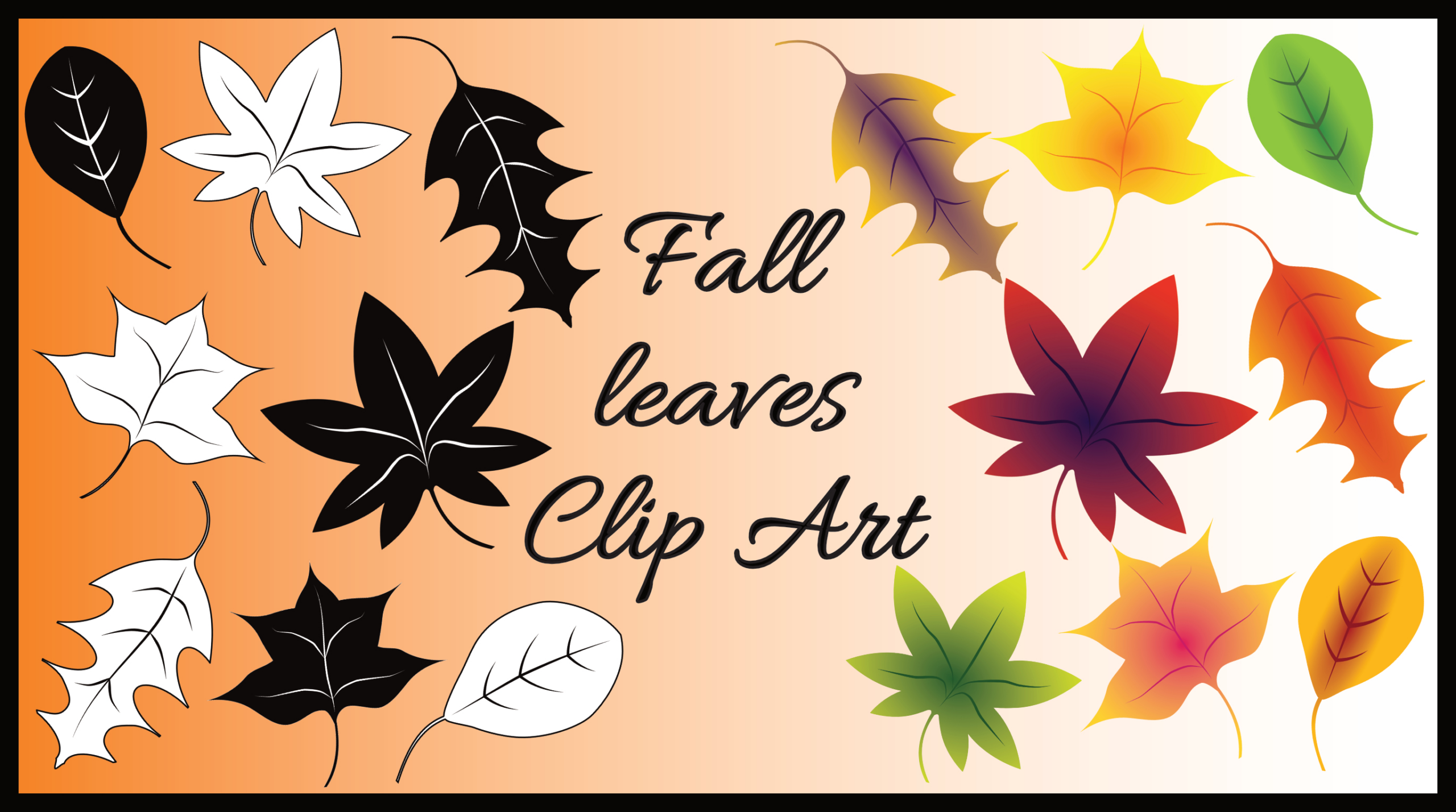 Fall Leaves Clip Art - A Free Clip Art Bundle That&amp;#039;S Too Good To Miss! throughout Free Printable Clipart for August