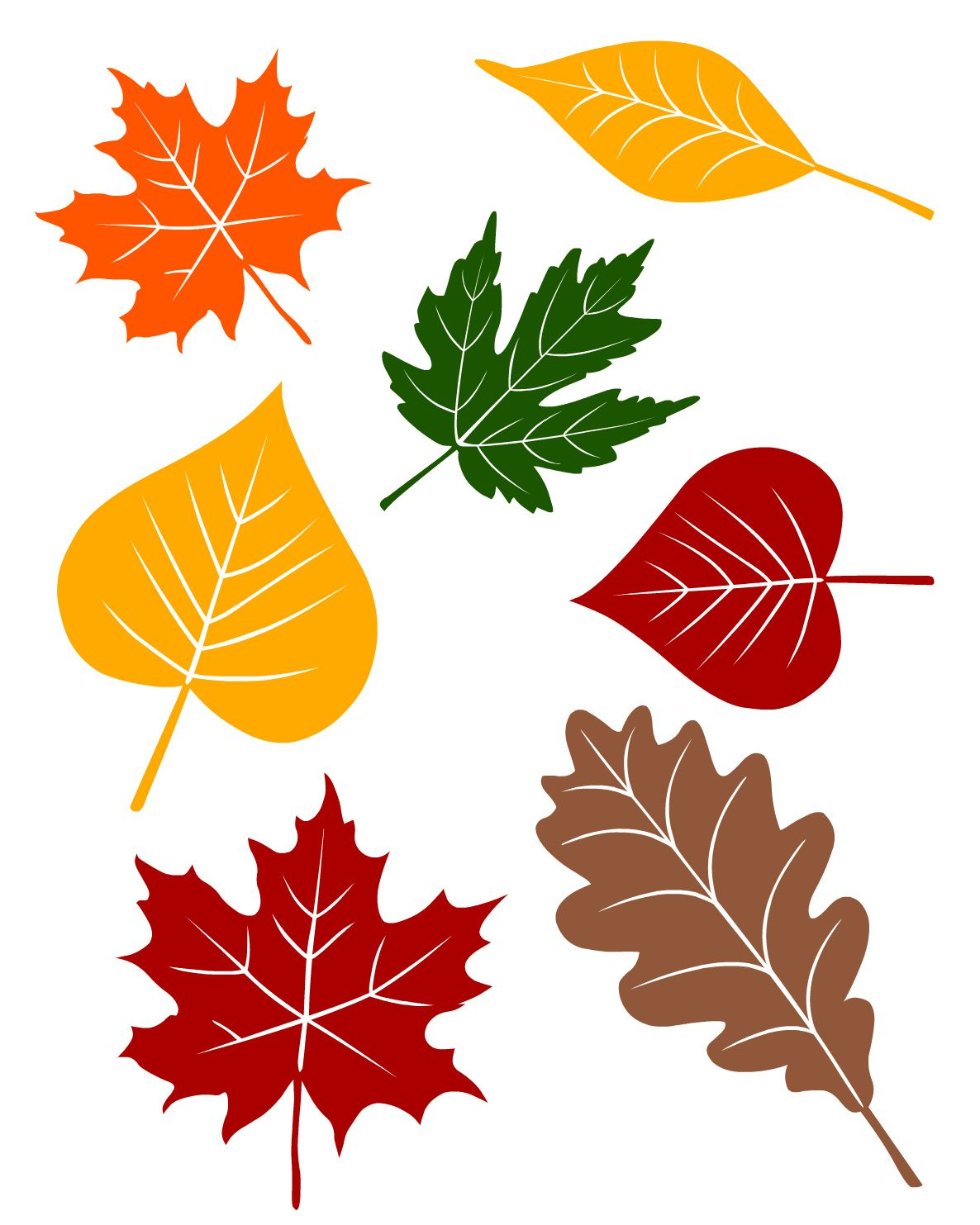 Fall Leaves Printable For Leaf Man Craft in Free Printable Pictures Of Autumn Leaves